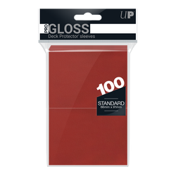 Ultra PRO: Standard 100ct Sleeves - PRO-Gloss (Red)