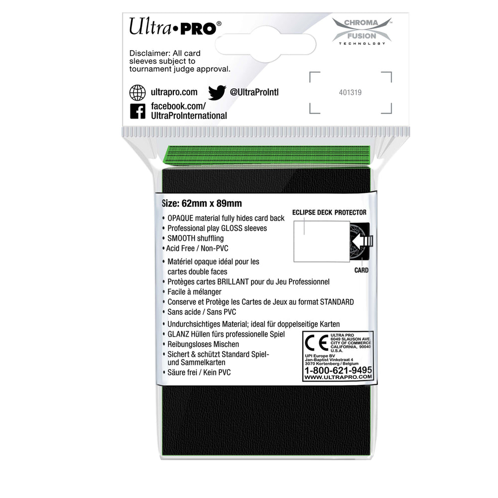 Ultra PRO: Small 60ct Sleeves - Eclipse Gloss (Lime Green)