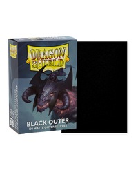 Dragon Shield: 100ct Outer Sleeves - Matte Black (Standard)