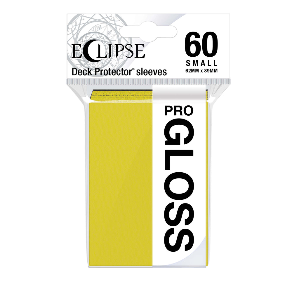 Ultra PRO: Small 60ct Sleeves - Eclipse Gloss (Lemon Yellow)