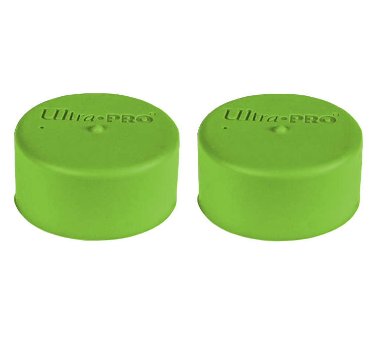 Ultra PRO: Playmat Tube Caps - Bright Green (2-Pack)