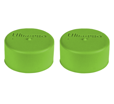 Ultra PRO: Playmat Tube Caps - Bright Green (2-Pack)