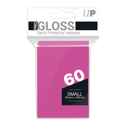 Ultra PRO: Small 60ct Sleeves - PRO-Gloss (Bright Pink)