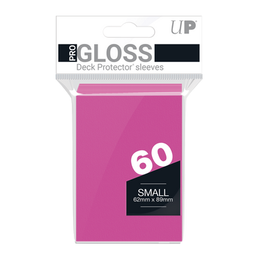 Ultra PRO: Small 60ct Sleeves - PRO-Gloss (Bright Pink)