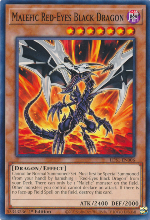 Malefic Red-Eyes Black Dragon [LDS1-EN006] Common