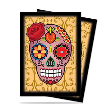 Ultra PRO: Standard 50ct Sleeves - Dia De Los Muertos (Pink Skull)