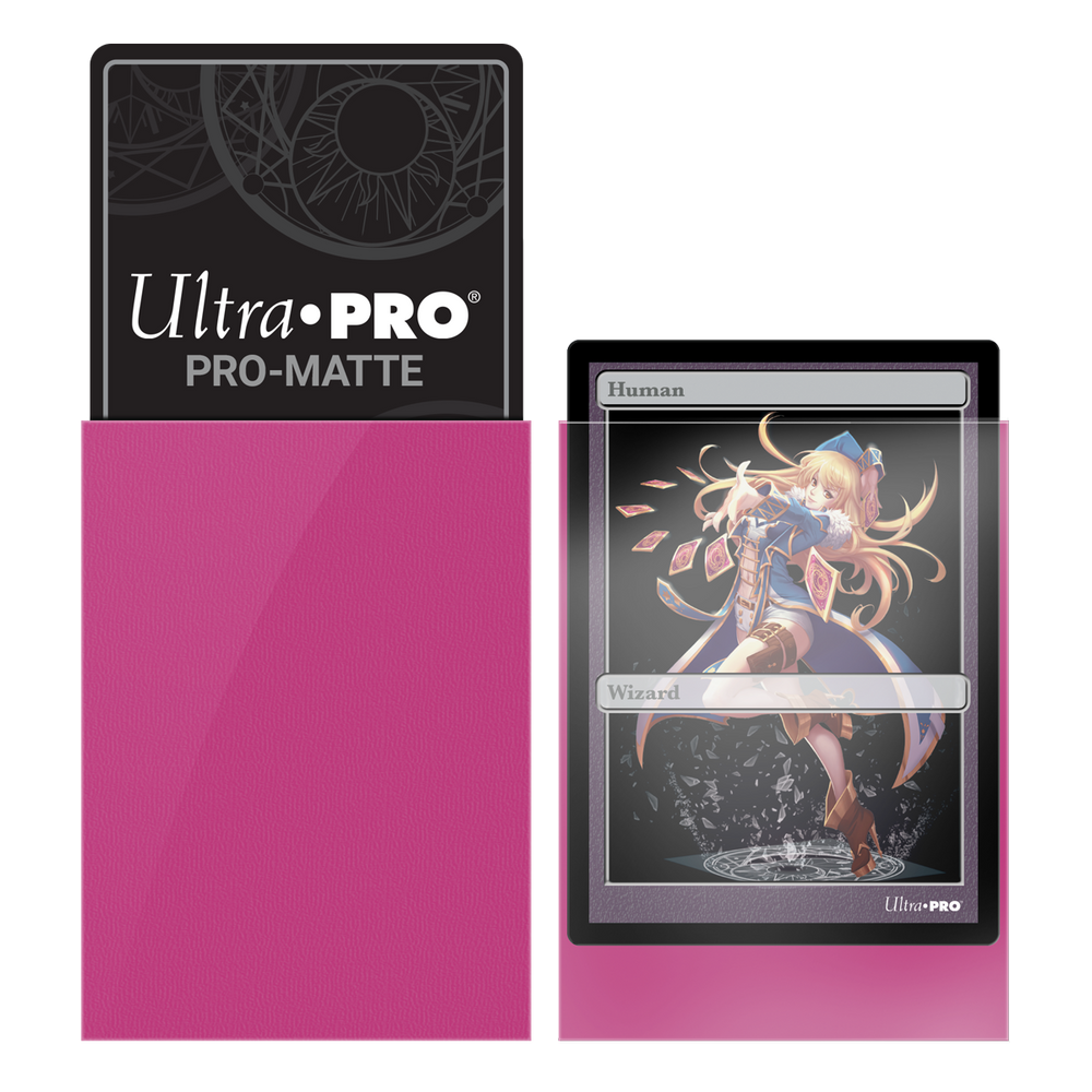 Ultra PRO: Small 60ct Sleeves - PRO-Matte (Bright Pink)