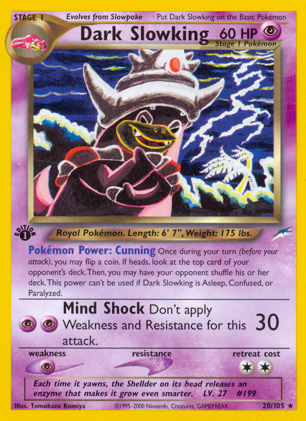 Dark Slowking (20/105) [Neo Destiny 1st Edition]