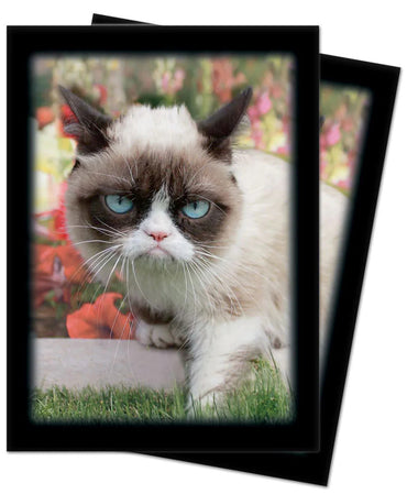 Ultra PRO: Standard 50ct Sleeves - Grumpy Cat (Flowers)