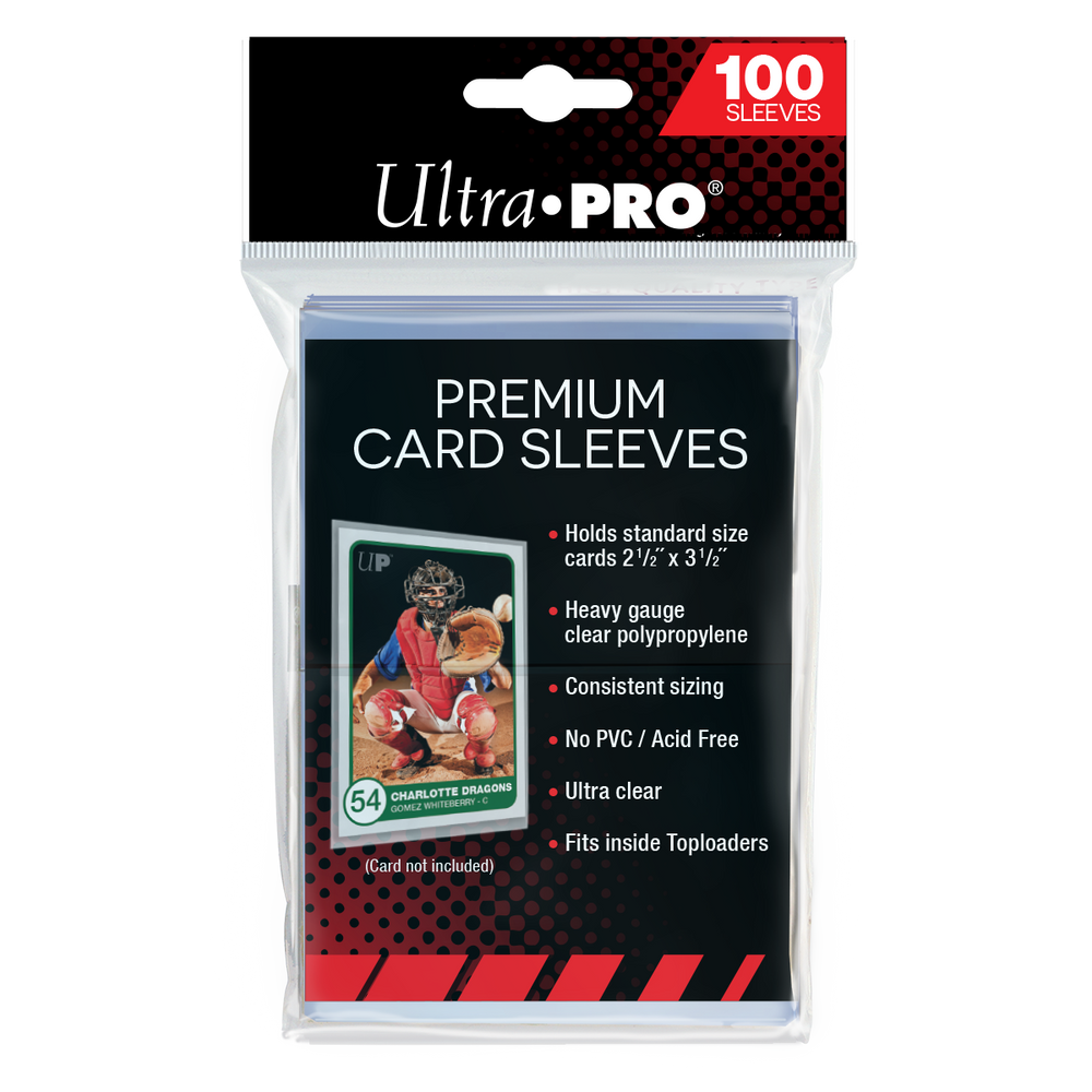 Ultra PRO: 100ct Premium Sleeves (2.5" x 3.5")