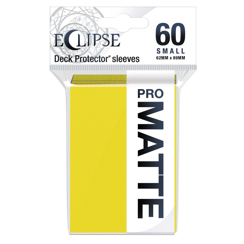 Ultra PRO: Small 60ct Sleeves - Eclipse Matte (Lemon Yellow)