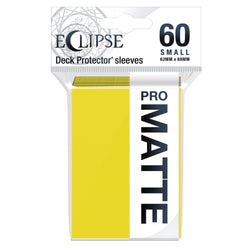 Ultra PRO: Small 60ct Sleeves - Eclipse Matte (Lemon Yellow)