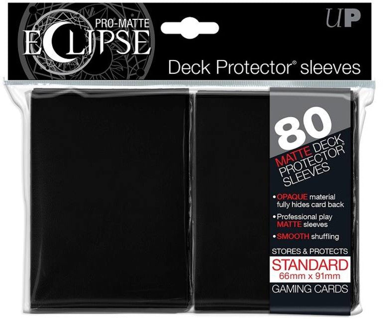 Ultra PRO: Standard 80ct Sleeves - PRO-Matte Eclipse (Black)