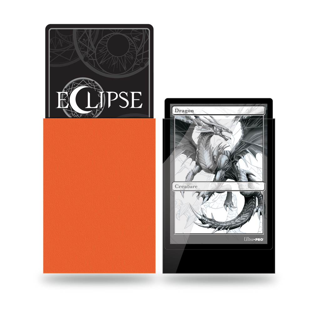 Ultra PRO: Standard 100ct Sleeves - Eclipse Gloss (Pumpkin Orange)