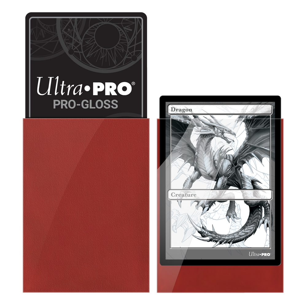 Ultra PRO: Standard 100ct Sleeves - PRO-Gloss (Red)