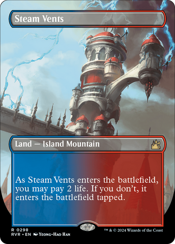 Steam Vents (Borderless) [Ravnica Remastered]