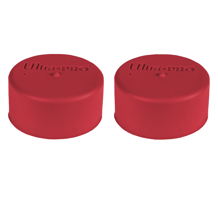 Ultra PRO: Playmat Tube Caps - Standard Red (2-Pack)