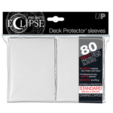 Ultra PRO: Standard 80ct Sleeves - PRO-Matte Eclipse (White)