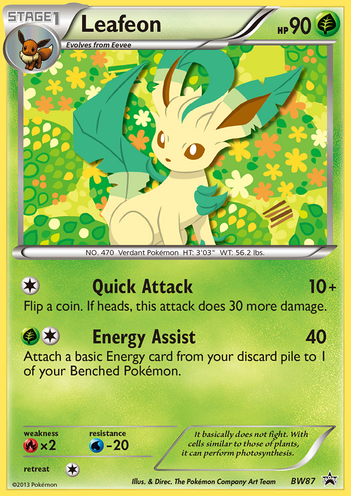 Leafeon (BW87) [Black & White: Black Star Promos]