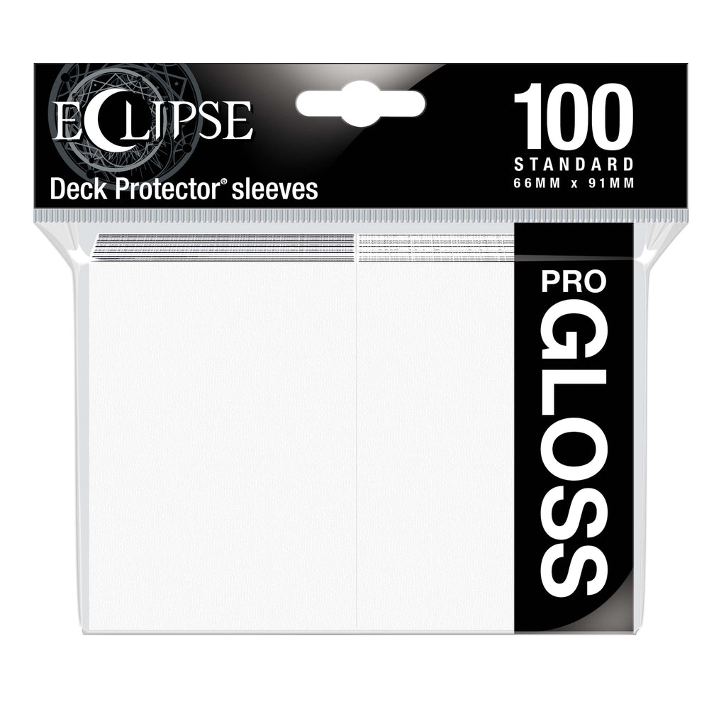 Ultra PRO: Standard 100ct Sleeves - Eclipse Gloss (Arctic White)