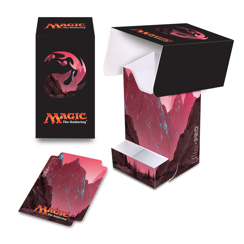 Ultra PRO: Deck Box - Full-View with Tray (Mana 5 - Mountain)