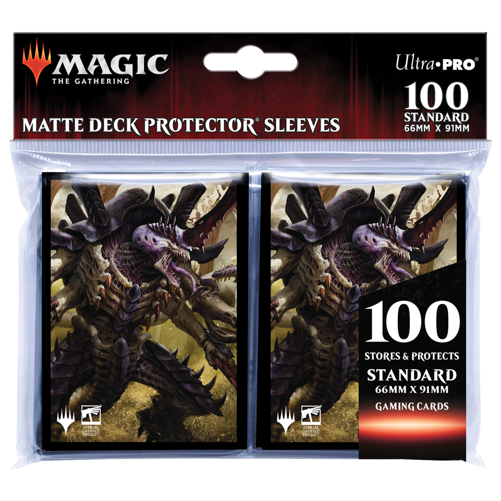 Ultra PRO: Standard 100ct Sleeves - Warhammer 40k Commander Deck (The Swarmlord)