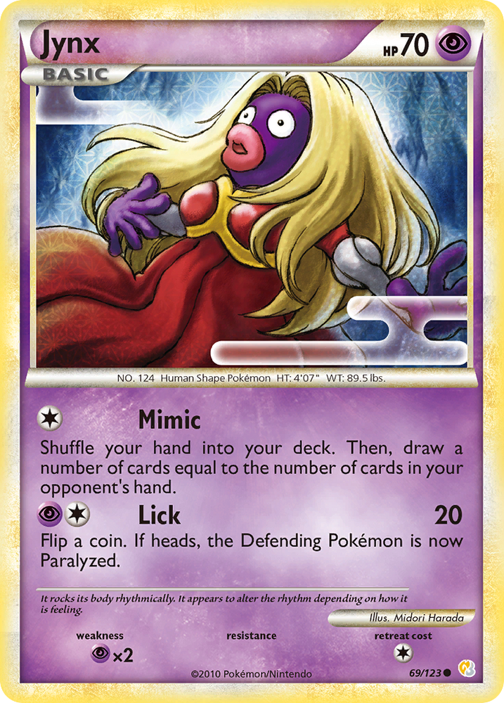 Jynx (69/123) [HeartGold & SoulSilver: Base Set]