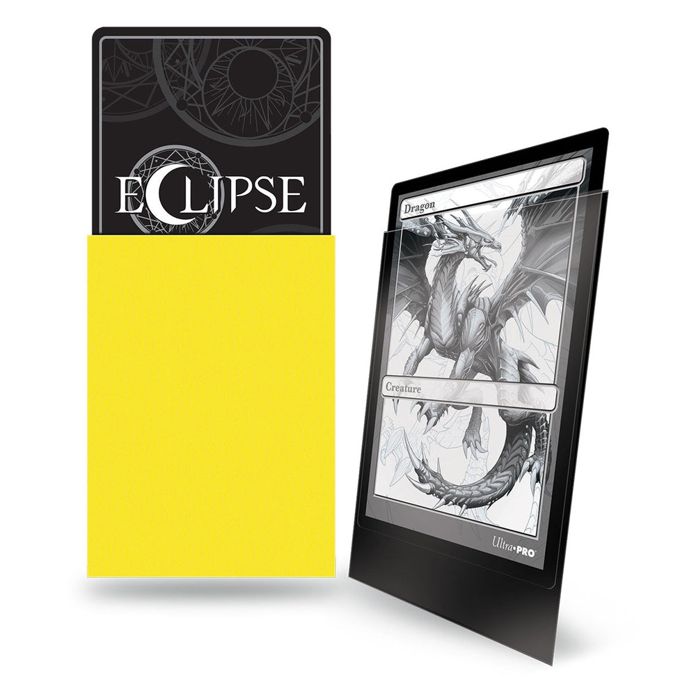 Ultra PRO: Standard 100ct PRO-Matte Sleeves - Eclipse (Lemon Yellow) (Classic)