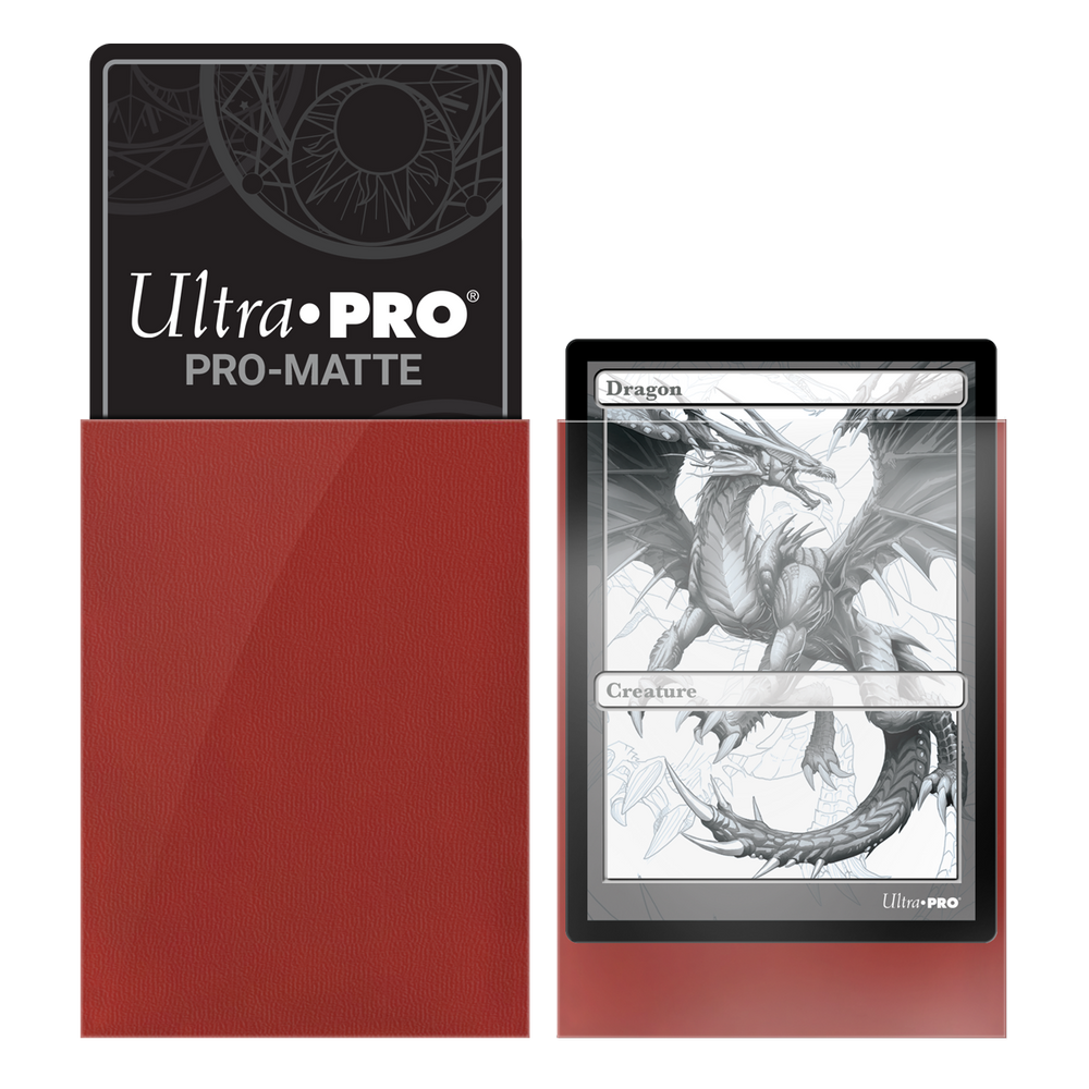 Ultra PRO: Standard 100ct Sleeves - PRO-Matte (Red)