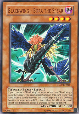 Blackwing - Bora the Spear (Bronze) [DL09-EN011] Rare