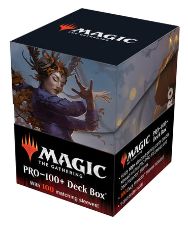 Ultra PRO: 100+ Deck Box / 100ct Sleeves - Innistrad Midnight Hunt Commander (Leinore, Autumn Sovereign)