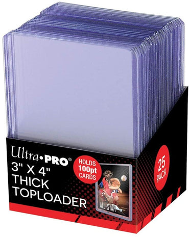 Ultra Pro - 3" x 4" Clear Thick 100PT Toploaders (25ct)