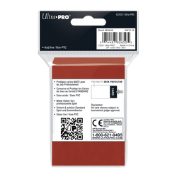 Ultra PRO: Standard 50ct Sleeves - PRO-Matte (Red)