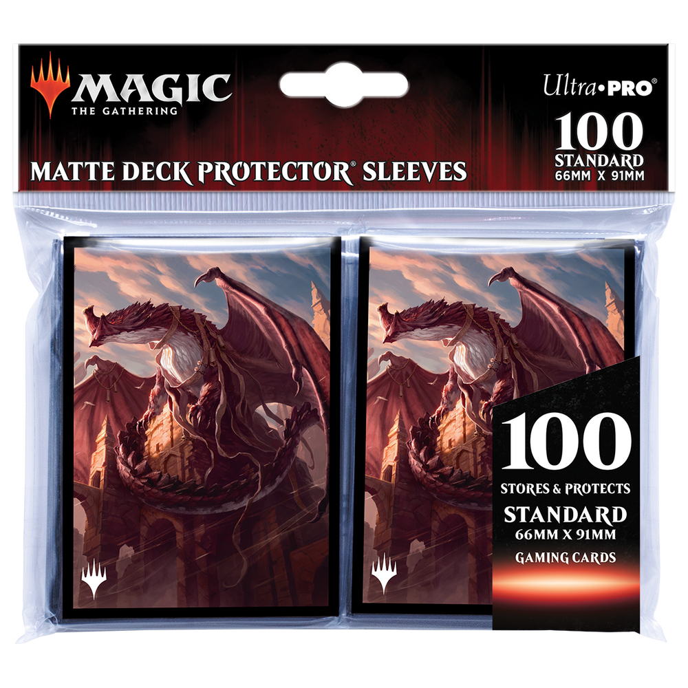 Ultra PRO: Standard 100ct Sleeves - Strixhaven (Velomachus Lorehold)