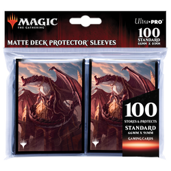 Ultra PRO: Standard 100ct Sleeves - Strixhaven (Velomachus Lorehold)