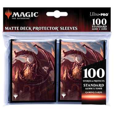 Ultra PRO: Standard 100ct Sleeves - Strixhaven (Velomachus Lorehold)