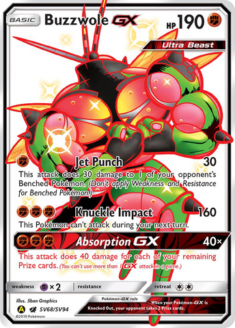 Buzzwole GX (SV68/SV94) [Sun & Moon: Hidden Fates - Shiny Vault]