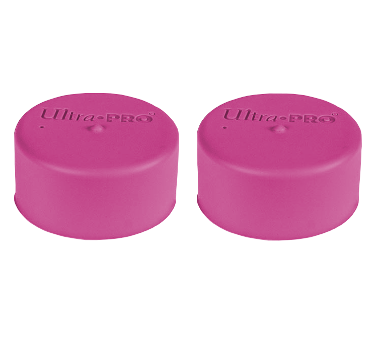 Ultra PRO: Playmat Tube Caps - Bright Pink (2-Pack)