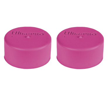 Ultra PRO: Playmat Tube Caps - Bright Pink (2-Pack)