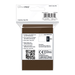 Ultra PRO: Small 60ct Sleeves - PRO-Matte (Brown)