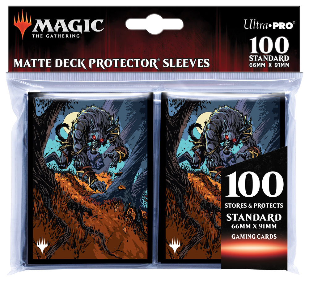 Ultra PRO: Standard 100ct Sleeves - Innistrad Midnight Hunt (Moonrage Brute)