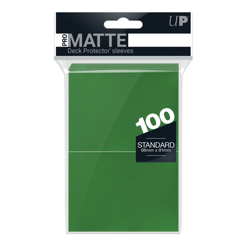 Ultra PRO: Standard 100ct Sleeves - PRO-Matte (Green)