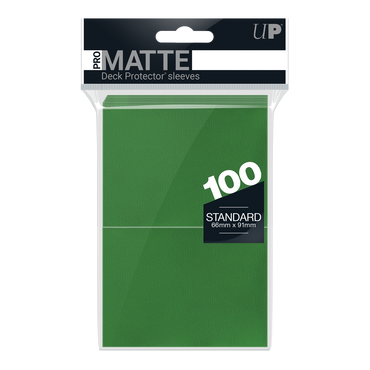 Ultra PRO: Standard 100ct Sleeves - PRO-Matte (Green)