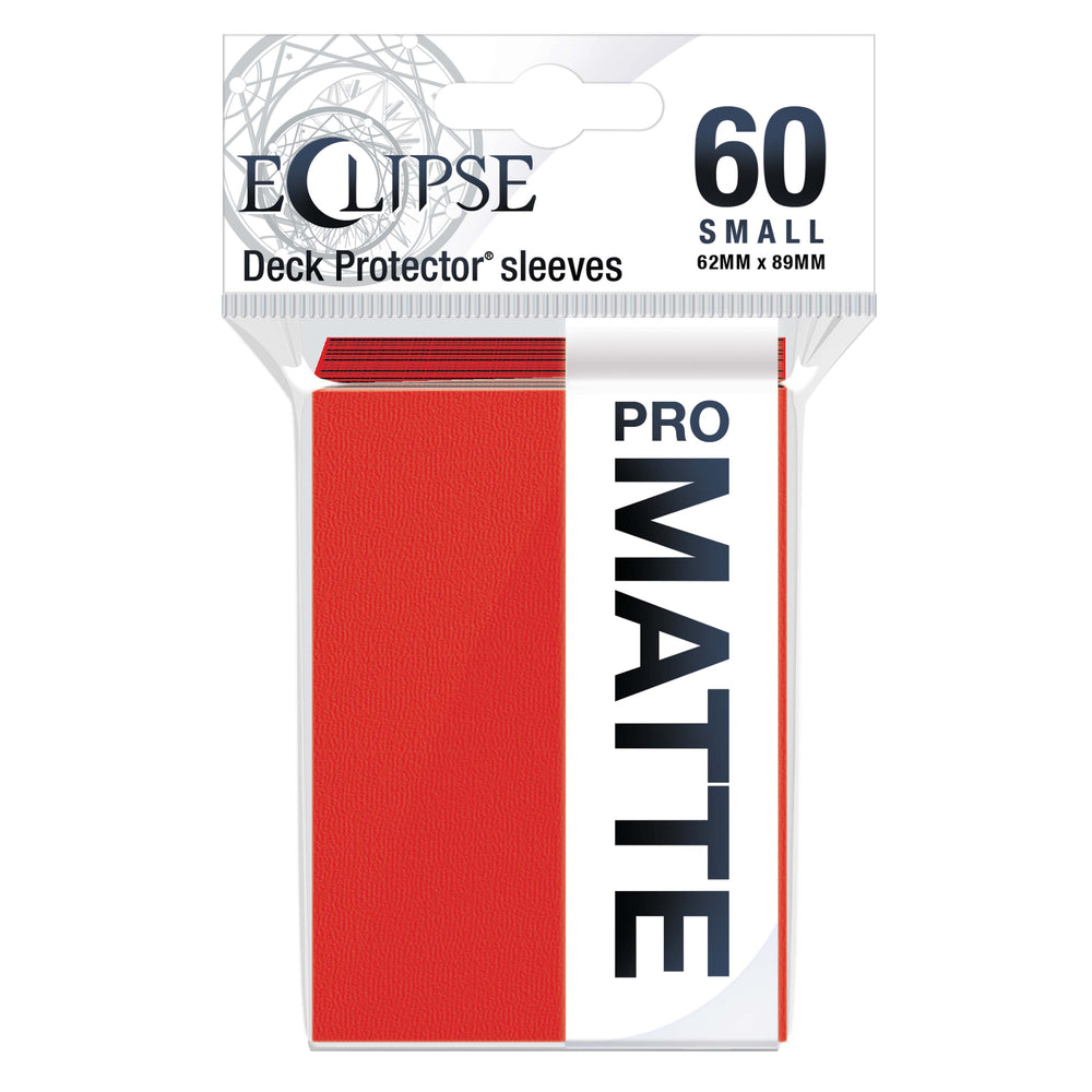 Ultra PRO: Small 60ct Sleeves - Eclipse Matte (Apple Red)