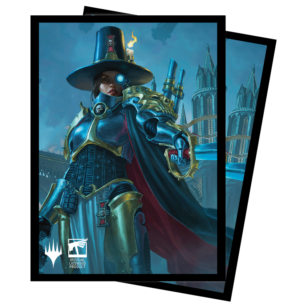 Ultra PRO: Standard 100ct Sleeves - Warhammer 40k Commander Deck (Inquisitor Greyfax)