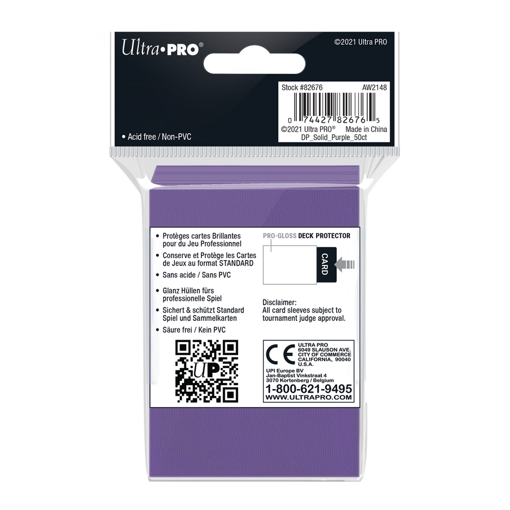 Ultra PRO: Standard 50ct Sleeves - PRO-Gloss (Purple)