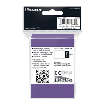 Ultra PRO: Standard 50ct Sleeves - PRO-Gloss (Purple)