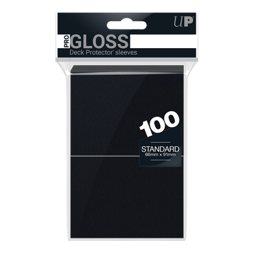 Ultra PRO: Standard 100ct Sleeves - PRO-Gloss (Black)