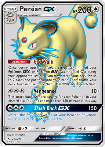 Persian GX (207/214) [Sun & Moon: Unbroken Bonds]