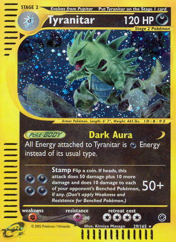 Tyranitar (29/165) [Expedition: Base Set]